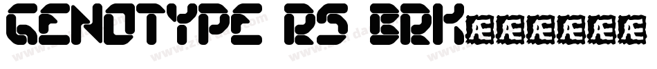 genotype RS BRK字体转换